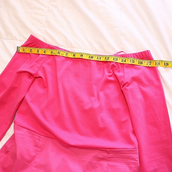 Vacation Look Tuckernuck Long Sleeve Midi Dress, Pink, Medium - Picture 6 of 10